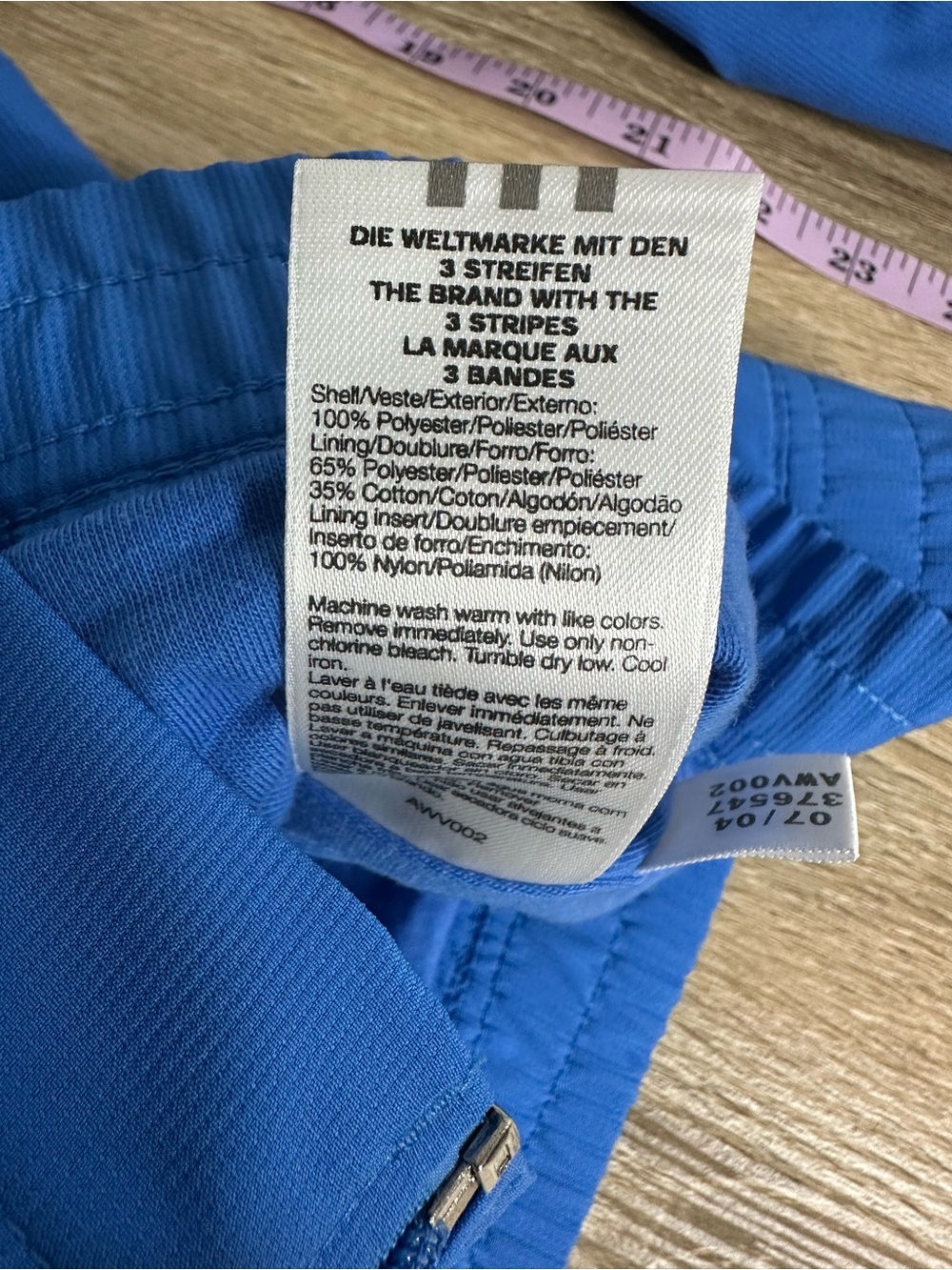 adidas Royal Blue Track Jacket with Black Stripe Detailing - Picture 14 of 14